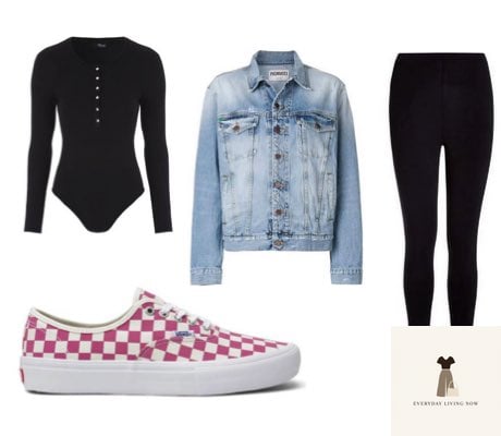24 Vans Outfit You Need to Try Next 4 WEARING PINK CHECKERBOARD VANS WITH LEGGINGS