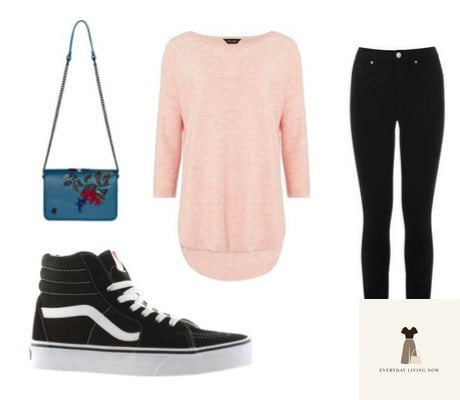 24 Vans Outfit You Need to Try Next 5 WEARING SK8 HI VANS WITH BLACK JEANS