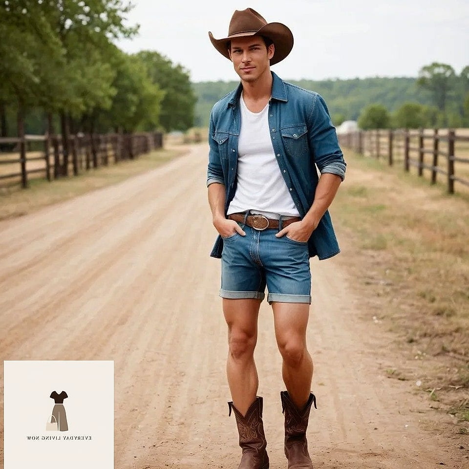 24 Jean Shorts Outfit That Will Make You Book Your Appointment Immediately 8 The Western-Inspired Look
