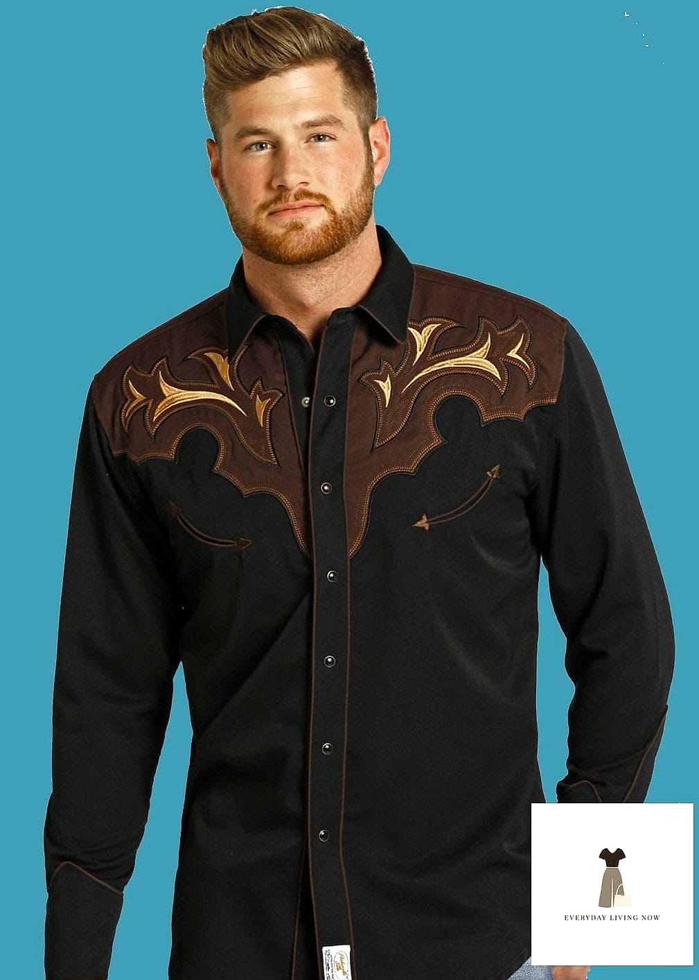 27 Cowboy Outfit Worth Pinning Immediately 4 Western Shirt Tucked Into Wide-Leg Trousers