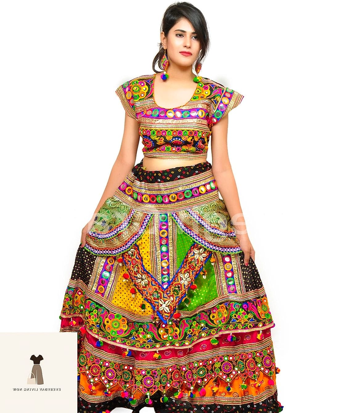 White and Gold Chaniya Choli