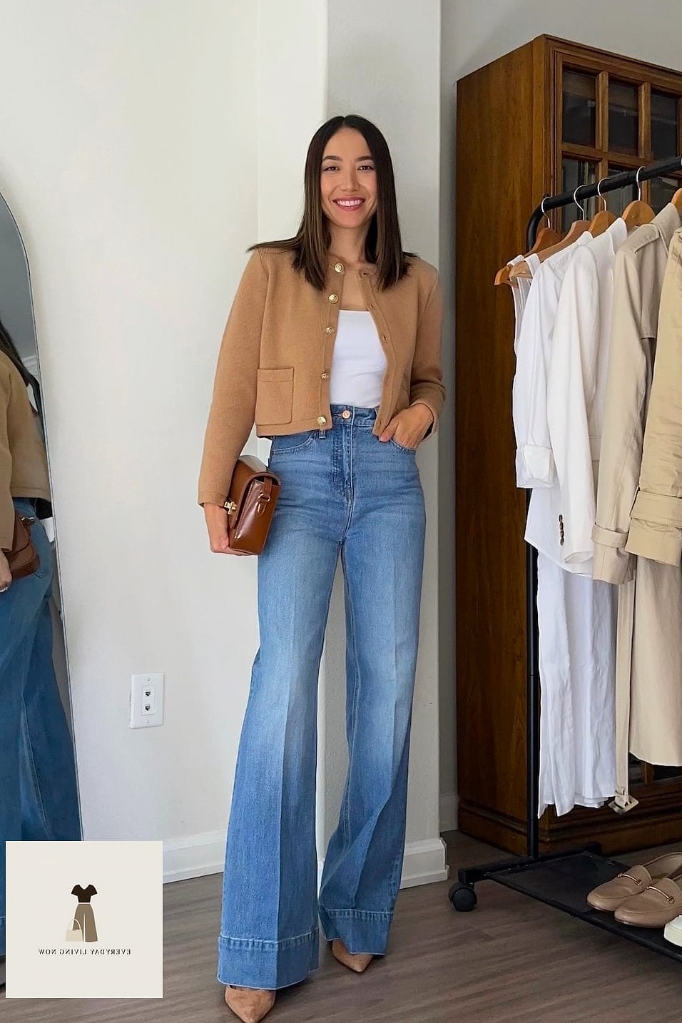 20 Smart Casual Outfit That Every Stylist Needs to See 21 Wide-Leg Denim and a Structured Top