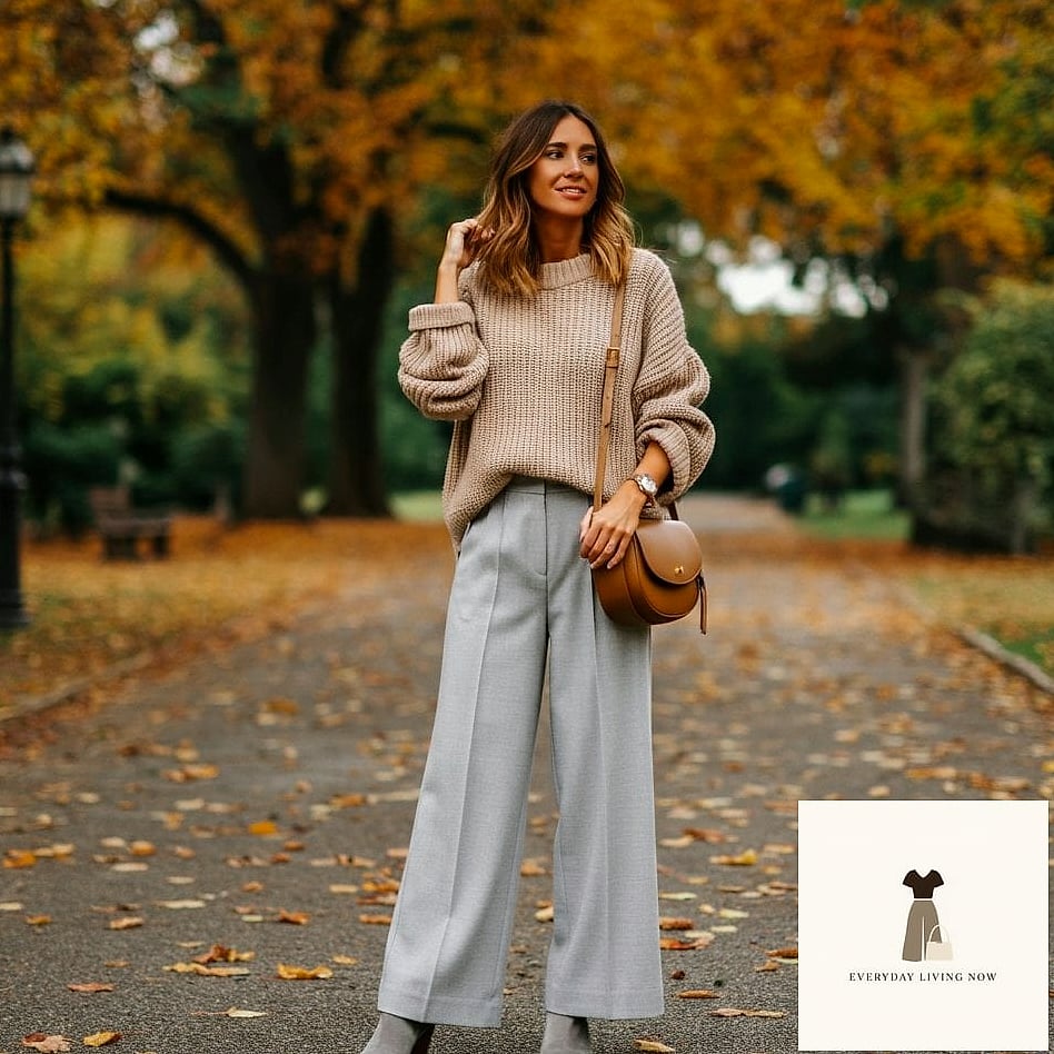 24 Cozy Outfit That Every Stylist Needs to See 23 Wide-Leg Corduroy Pants With a Fitted Sweater