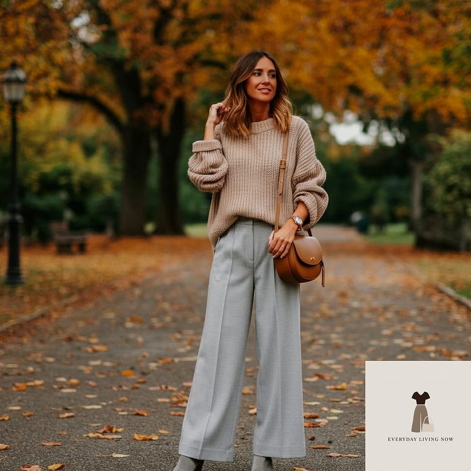 22 Outfit Casual That Every Stylist Needs to See 3 Wide-Leg Trousers with a Fitted Tank