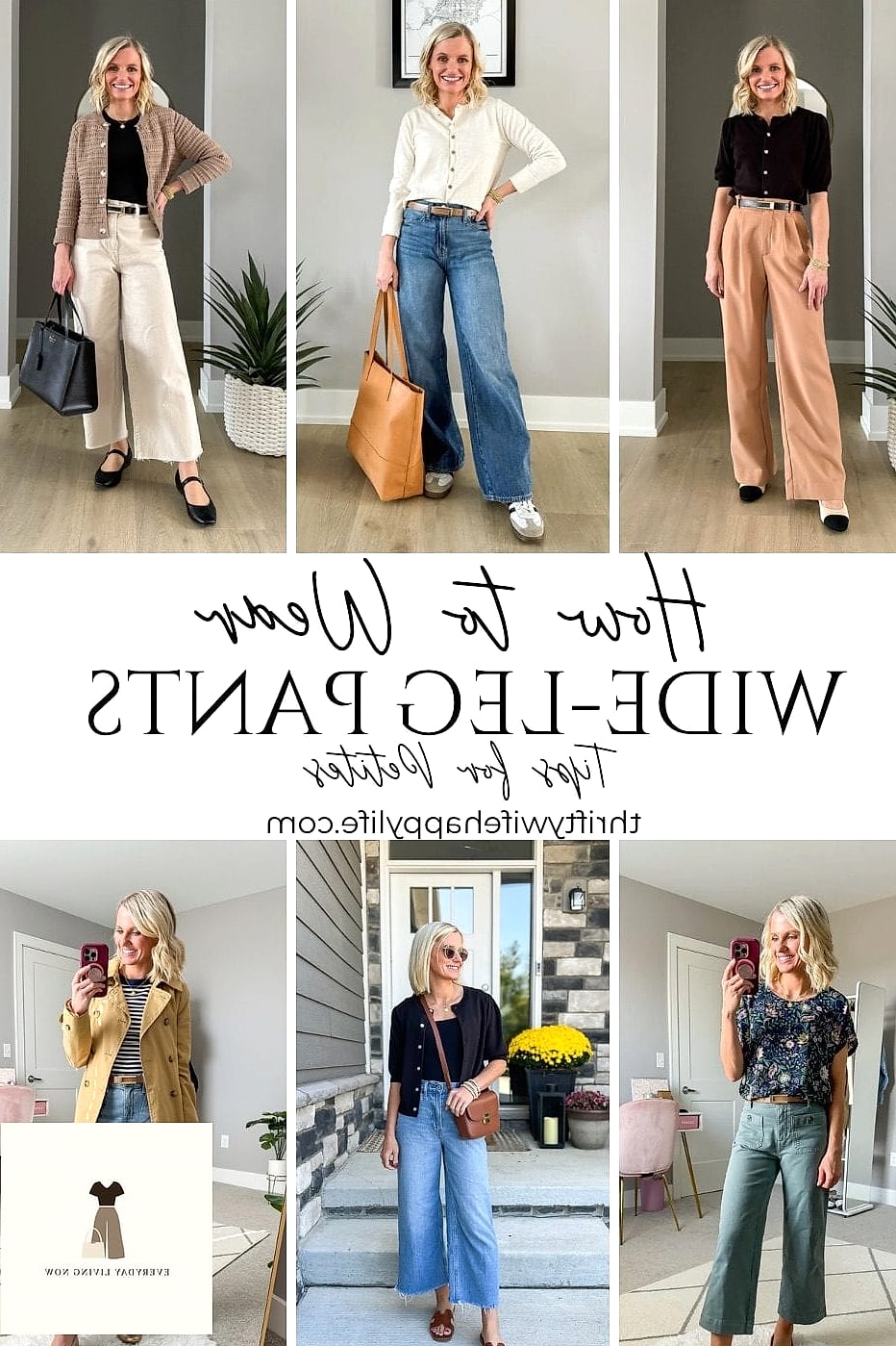 Wide Leg Pants With a Slip Top