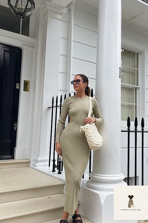 Wrap Dress and Ankle Socks