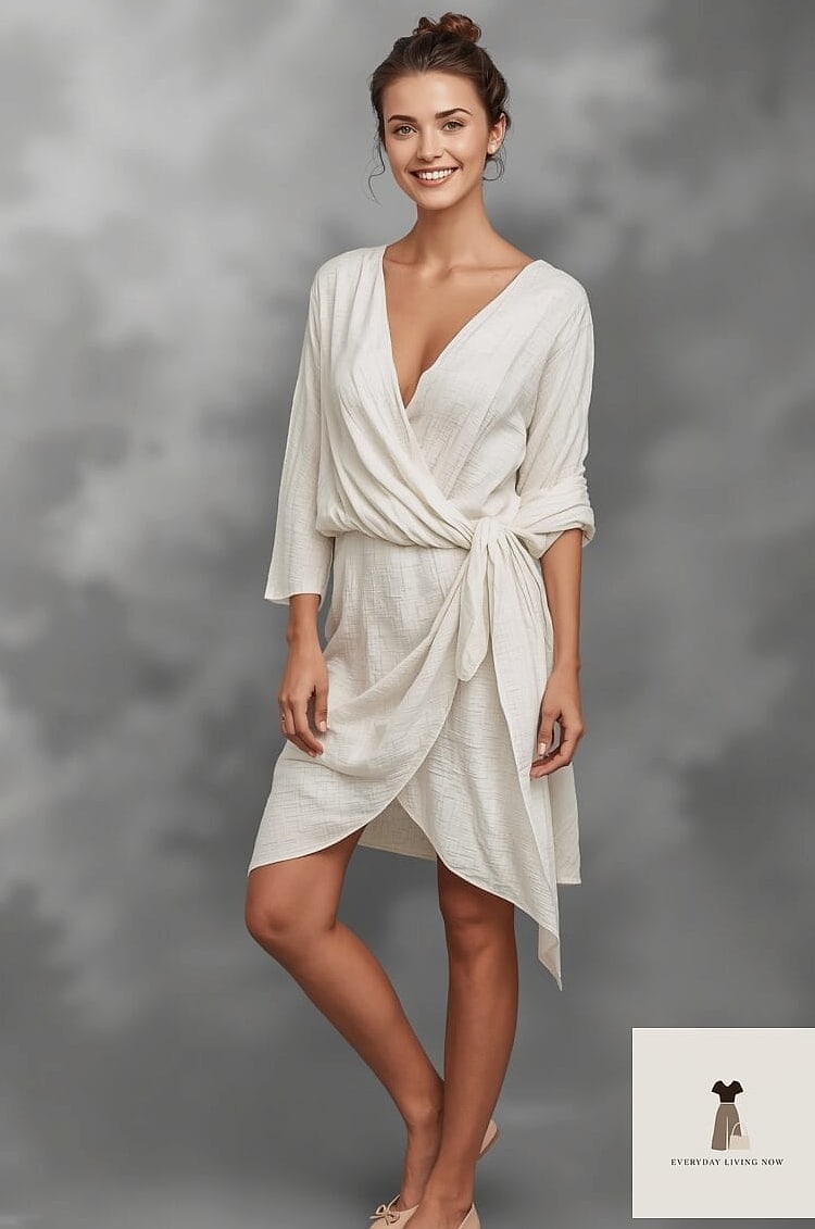 The Wrap Dress and Flats Pairing for Spring