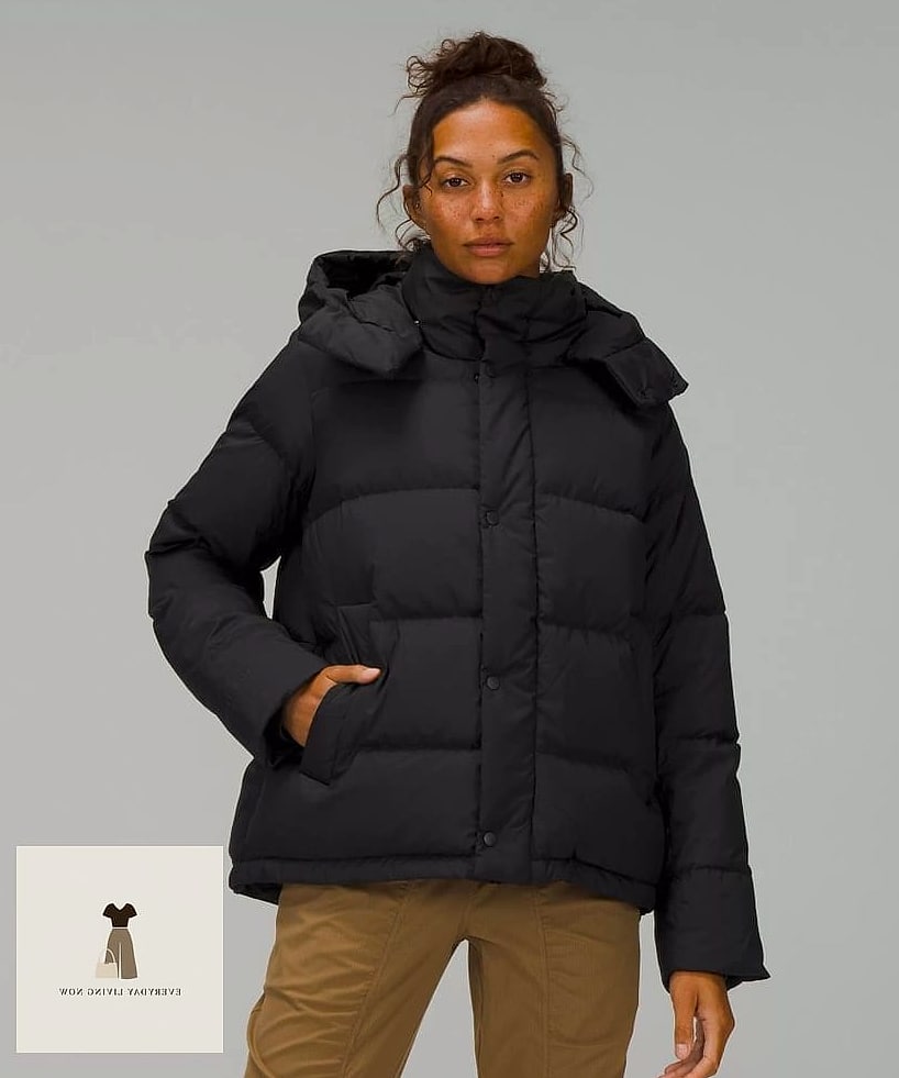 24 Lululemon Outfit That Every Stylist Needs to See 20 Wunder Puff Vest With Leggings and Boots